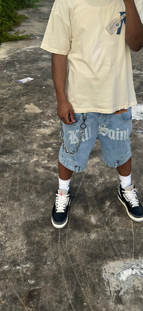 Denim shorts